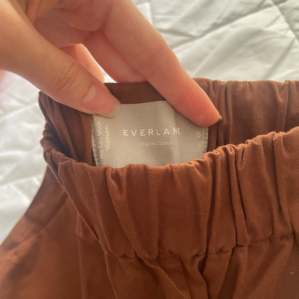 Everlane Brown Cotton Slacks / Pants